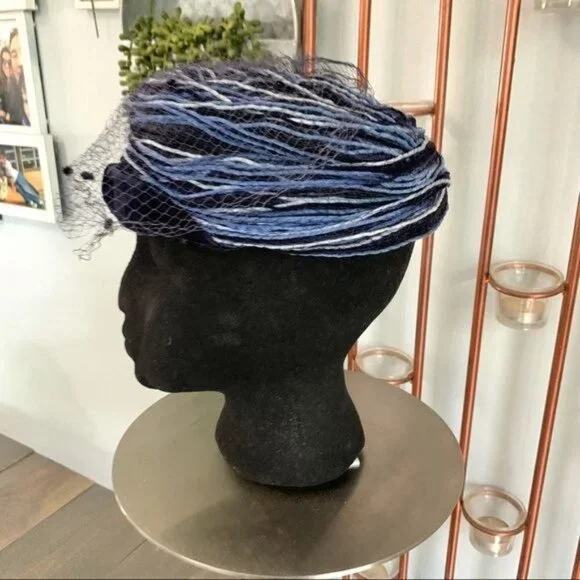 Vintage Maxine Hats Union Made Toque Netted Hat